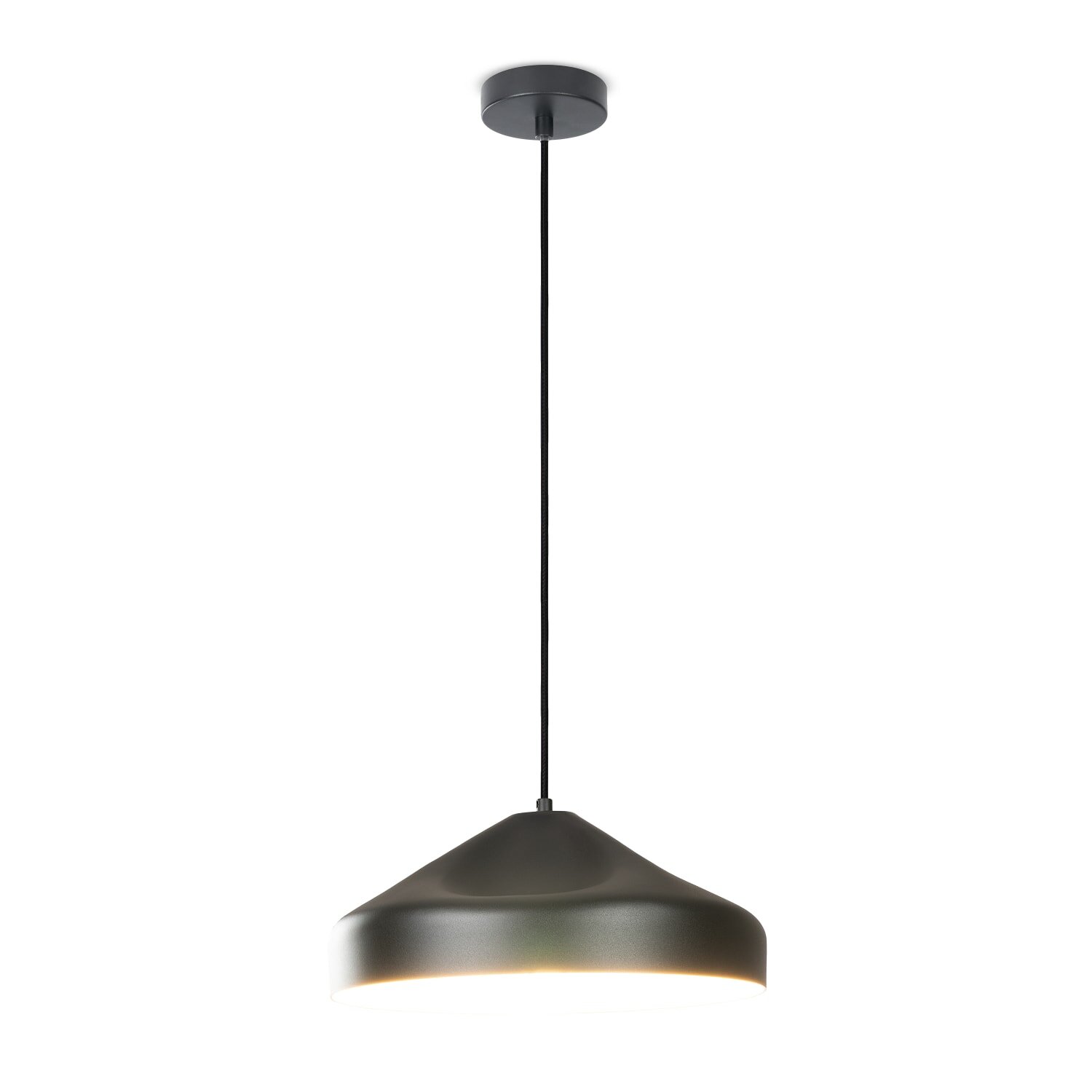 teppich.pl Lampa wisząca Riley czarno-biały