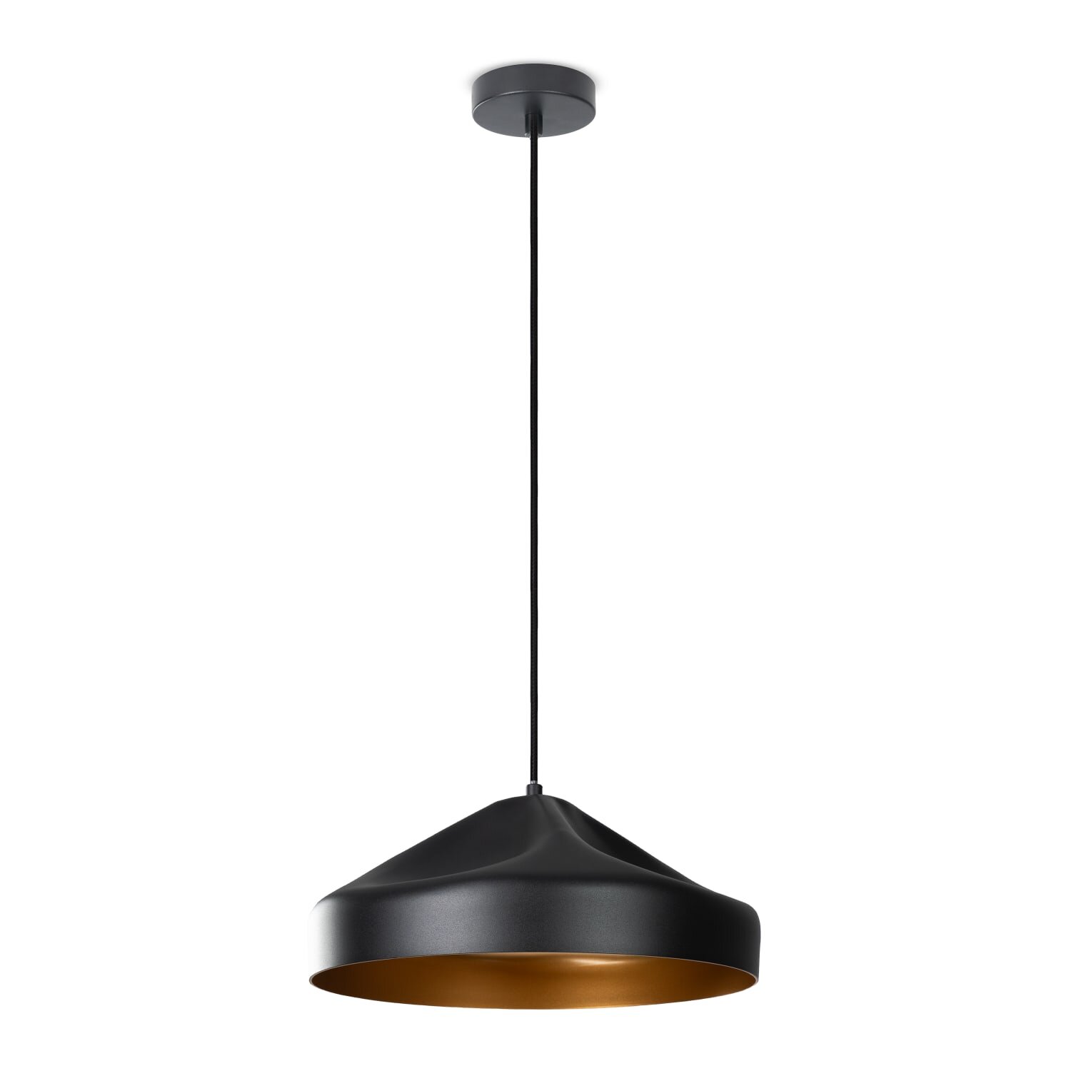 teppich.pl Lampa wisząca Riley złoto
