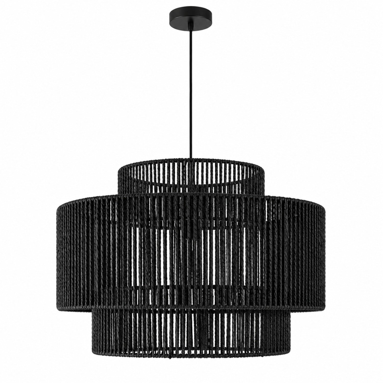 teppich.pl Lampa wisząca Runa czarny