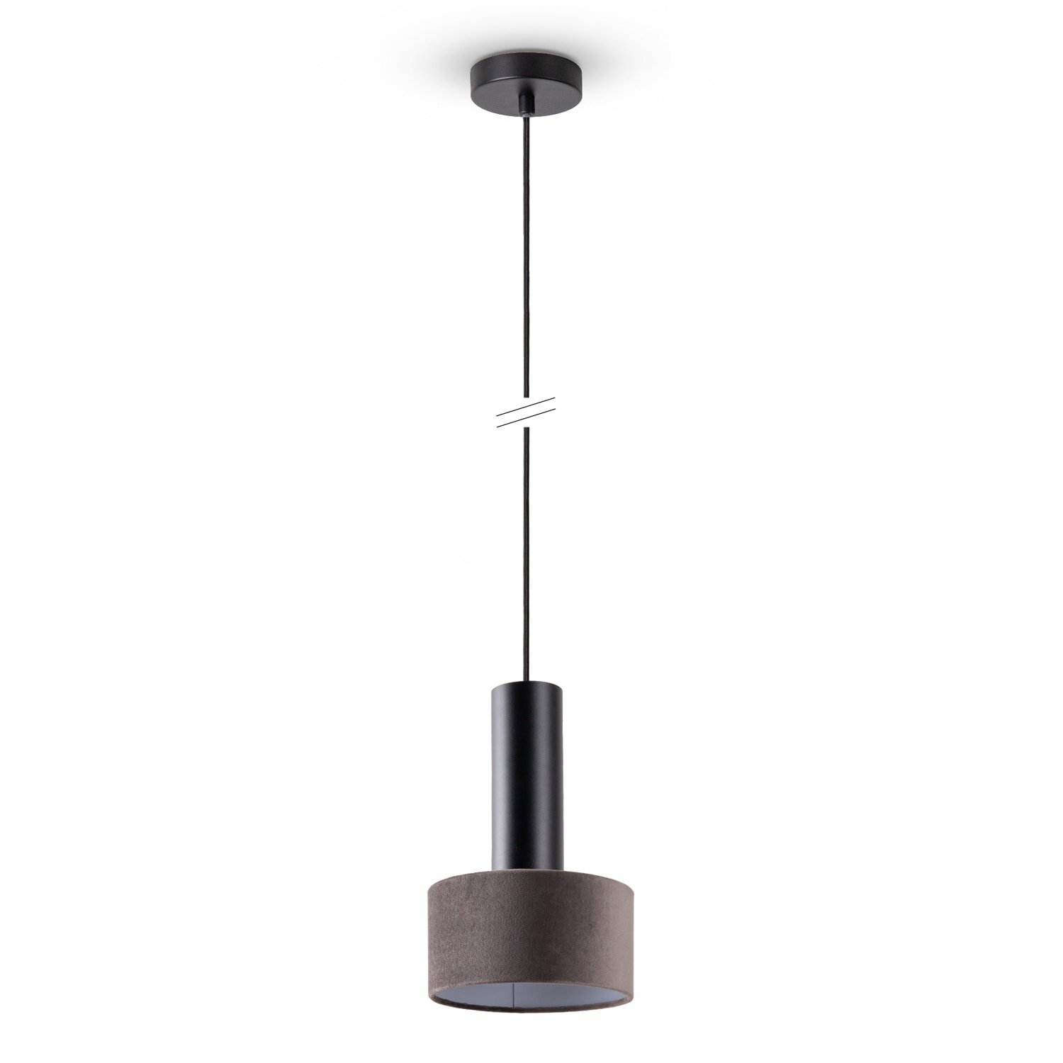 teppich.pl Lampa wisząca Venta ciemnoszary