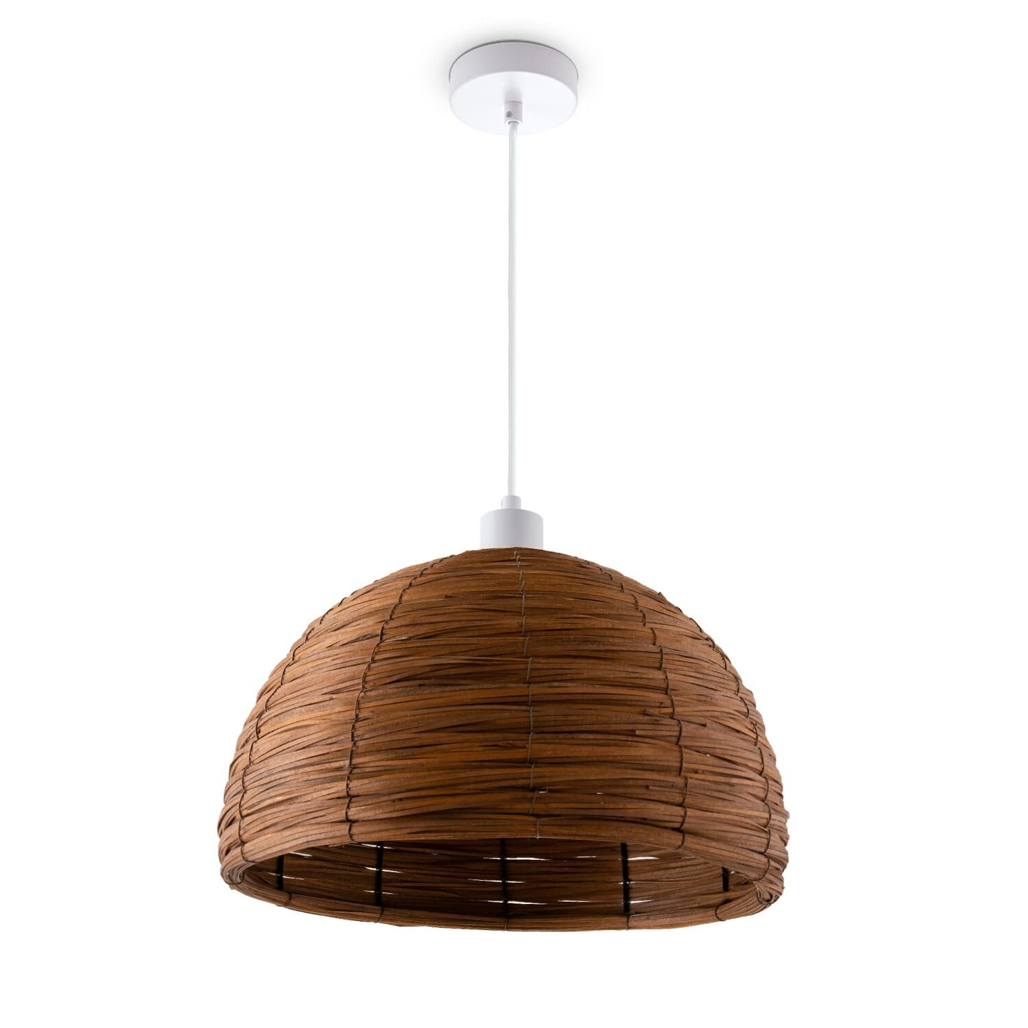 teppich.pl Lampa wisząca Zeno brązowy