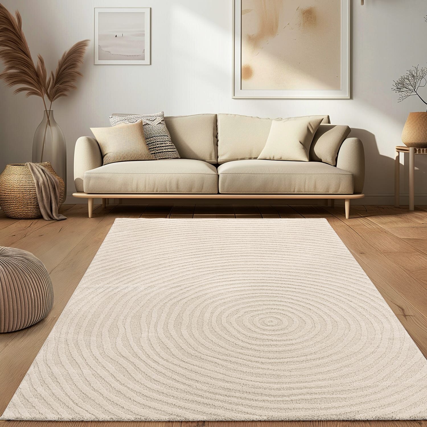 teppich.pl Nowoczesny dywan Aurora krem 120x160 cm