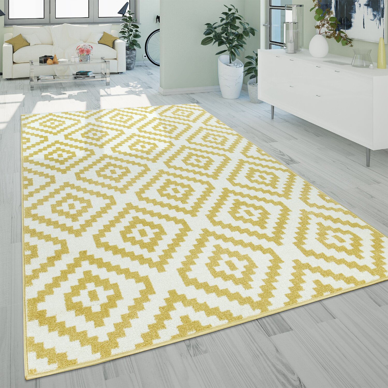teppich.pl Nowoczesny dywan Bella żółty 200x280 cm