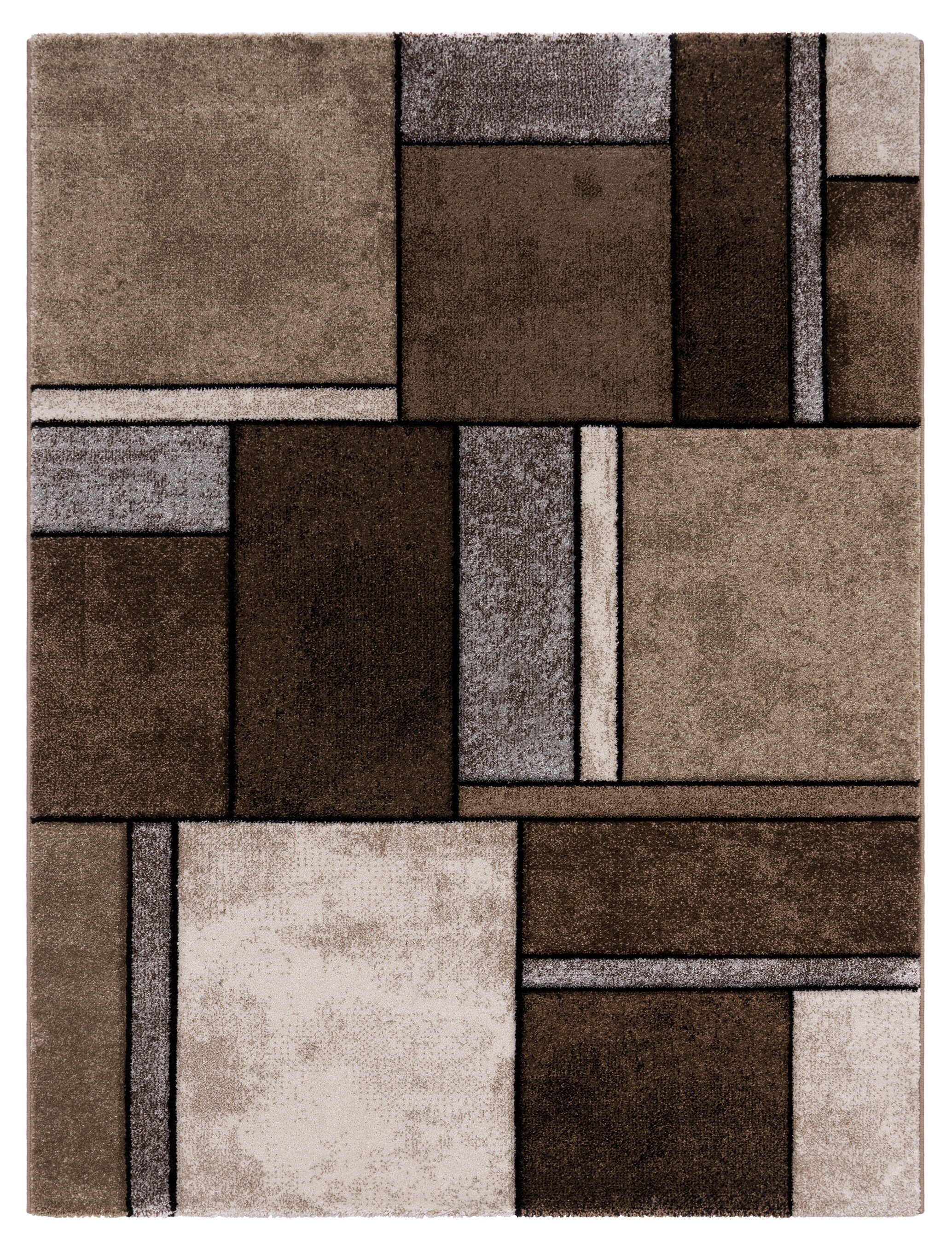 teppich.pl Nowoczesny dywan Bravo brązowy 120x170 cm