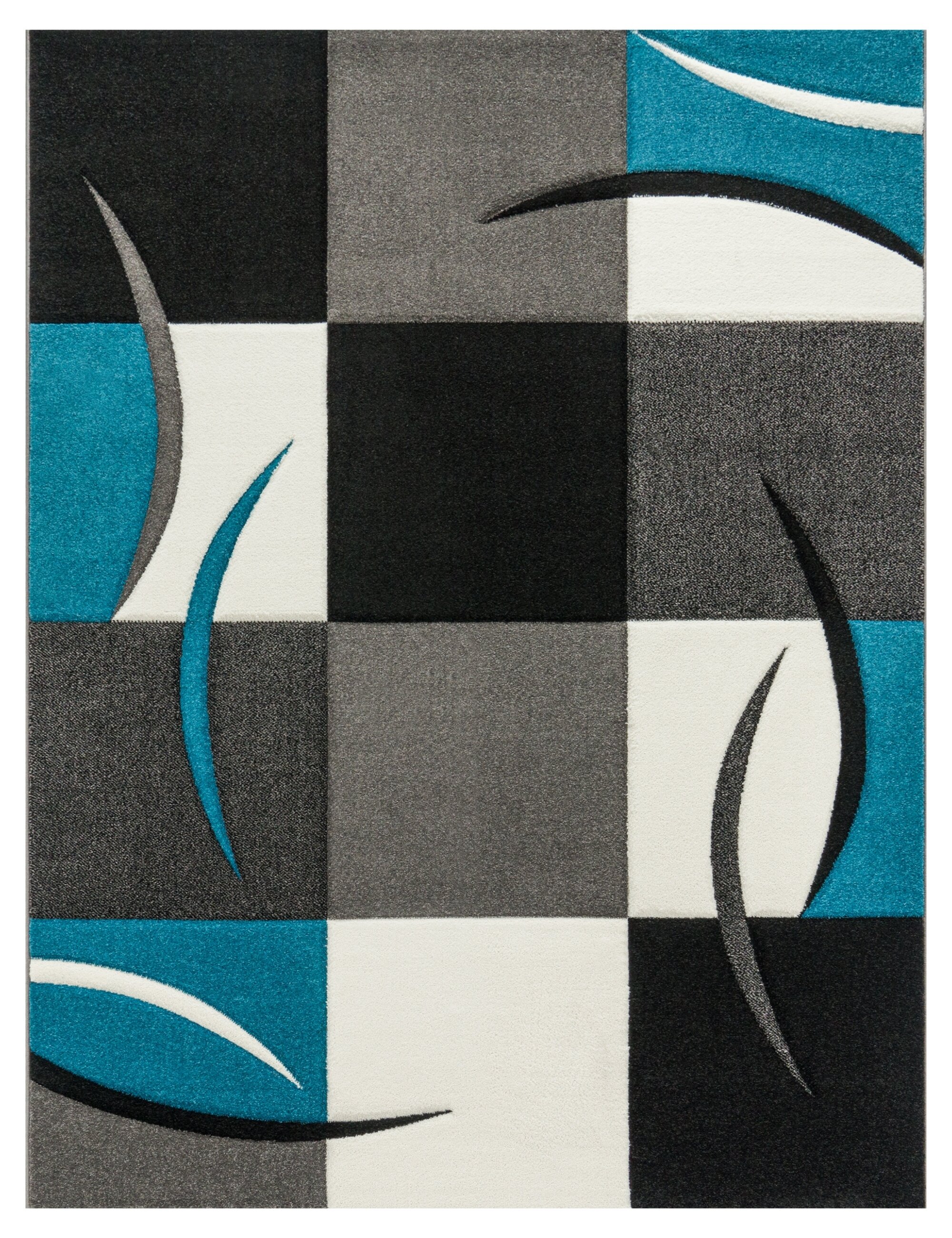 teppich.pl Nowoczesny dywan Diamora turkusowy 240x330 cm