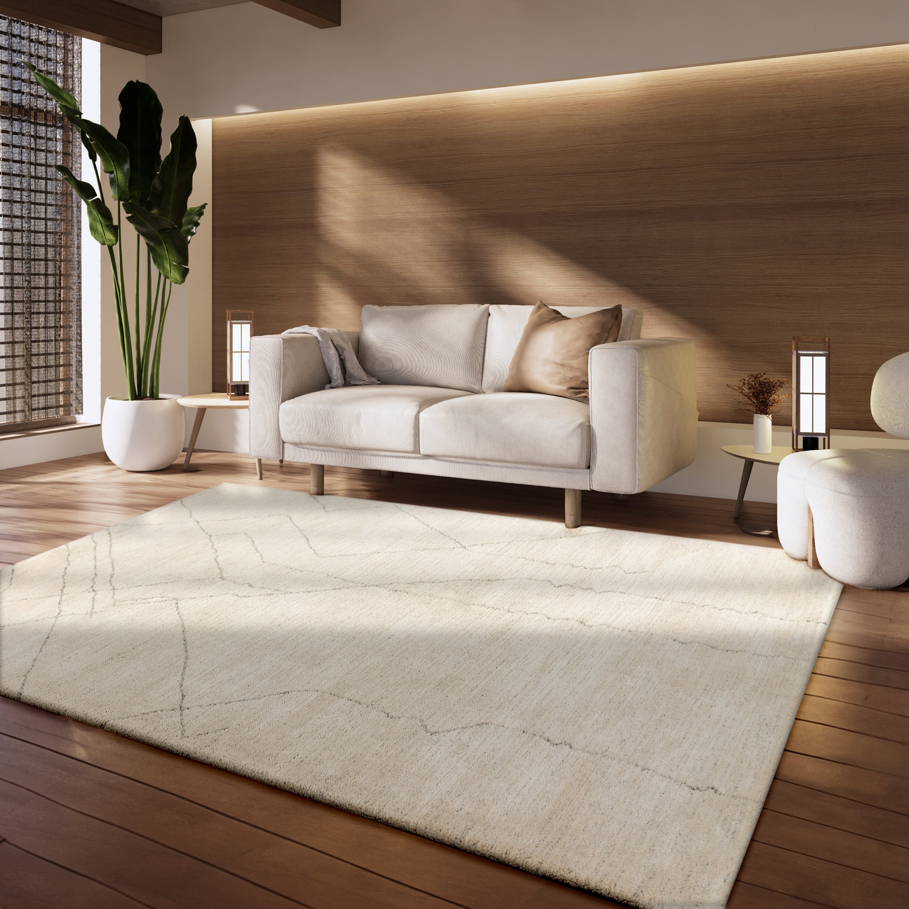 teppich.pl Nowoczesny dywan Heal krem 120x170 cm