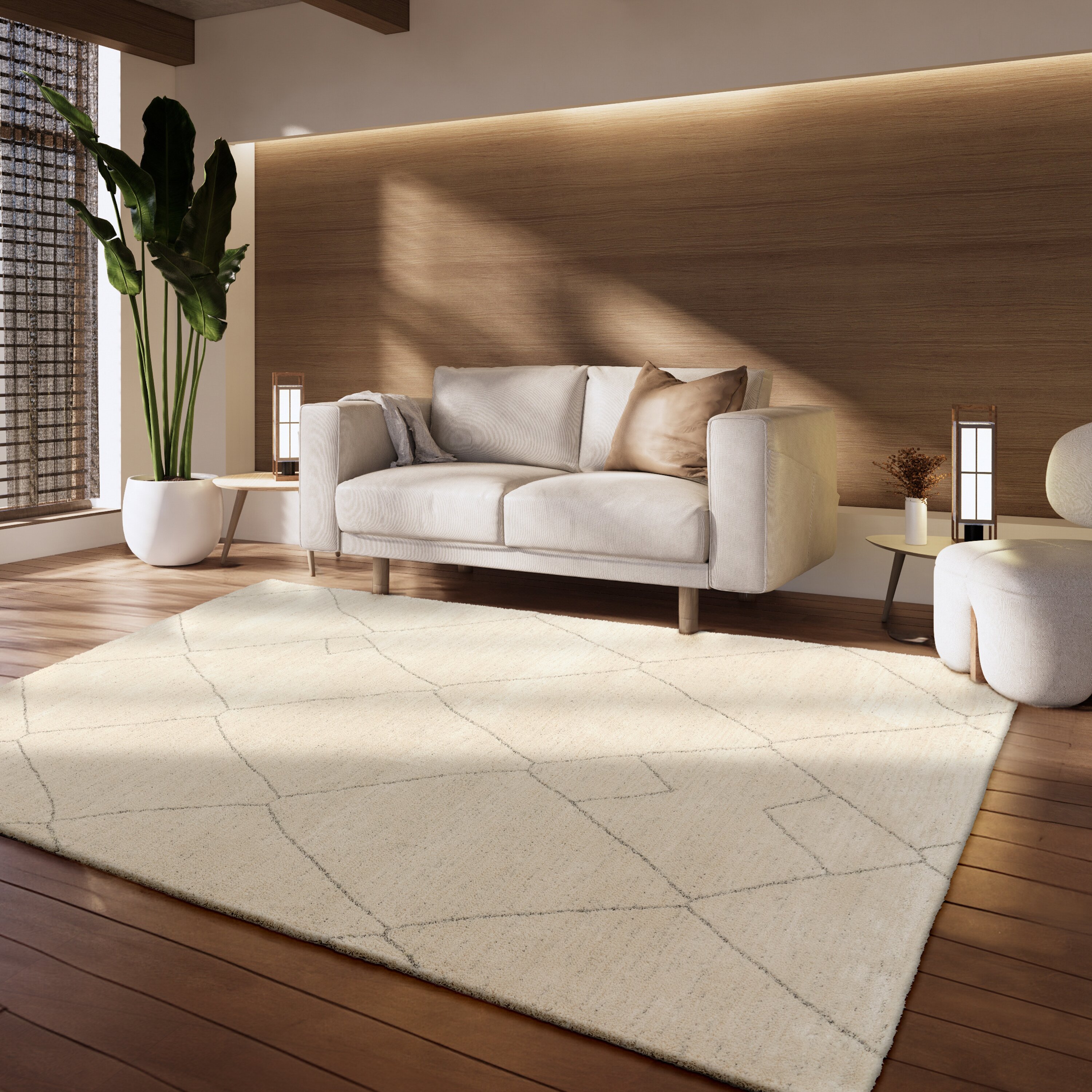 teppich.pl Nowoczesny dywan Heal krem 120x170 cm