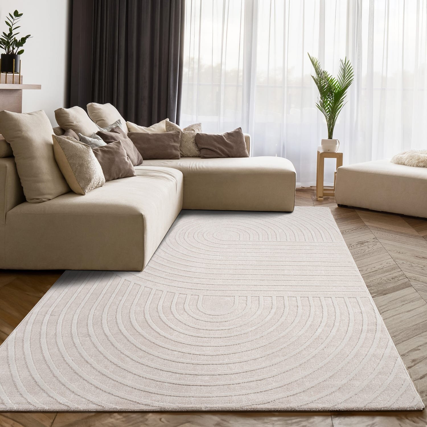 teppich.pl Nowoczesny dywan Sorrento krem 200x280 cm