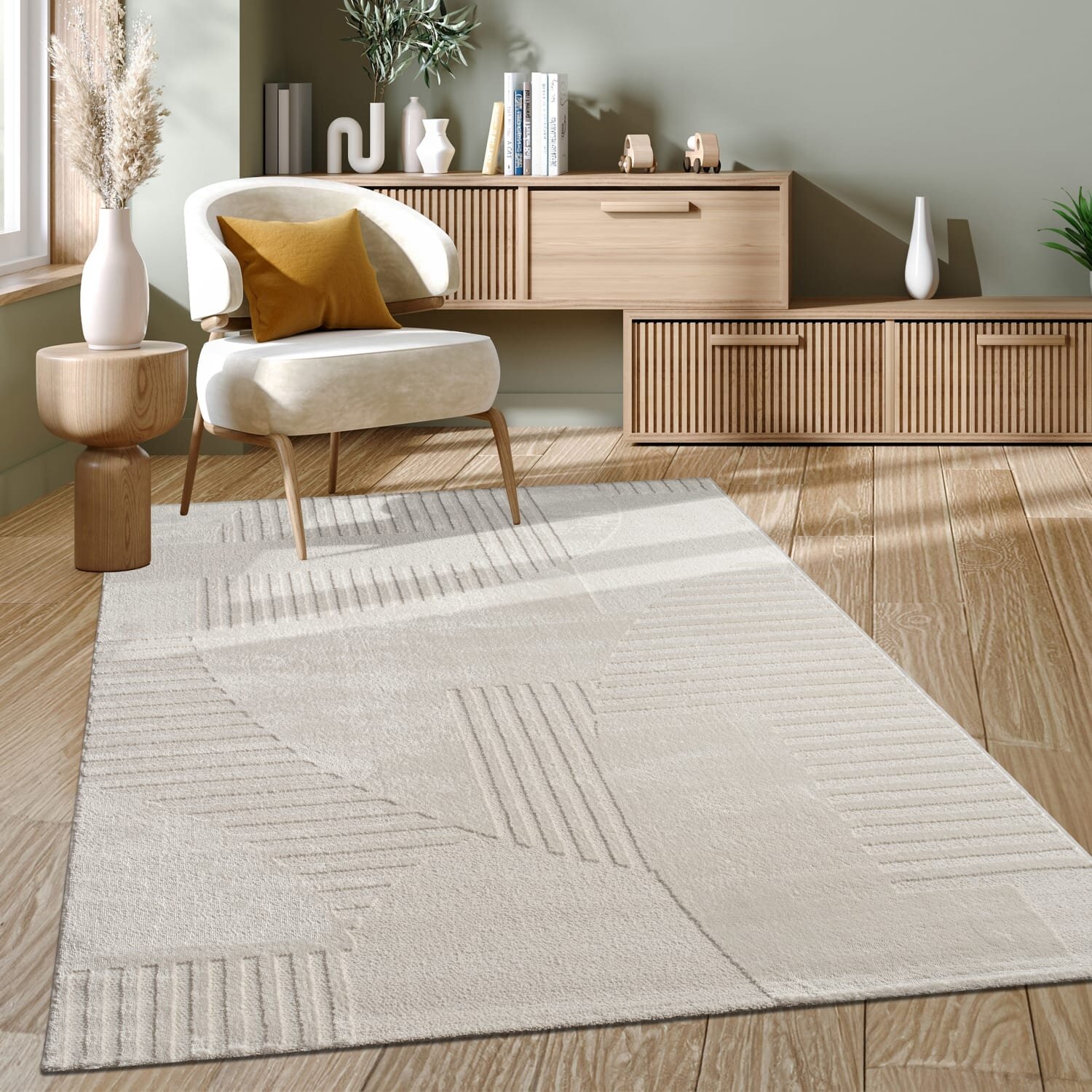 teppich.pl Nowoczesny dywan Sumo krem 240x340 cm