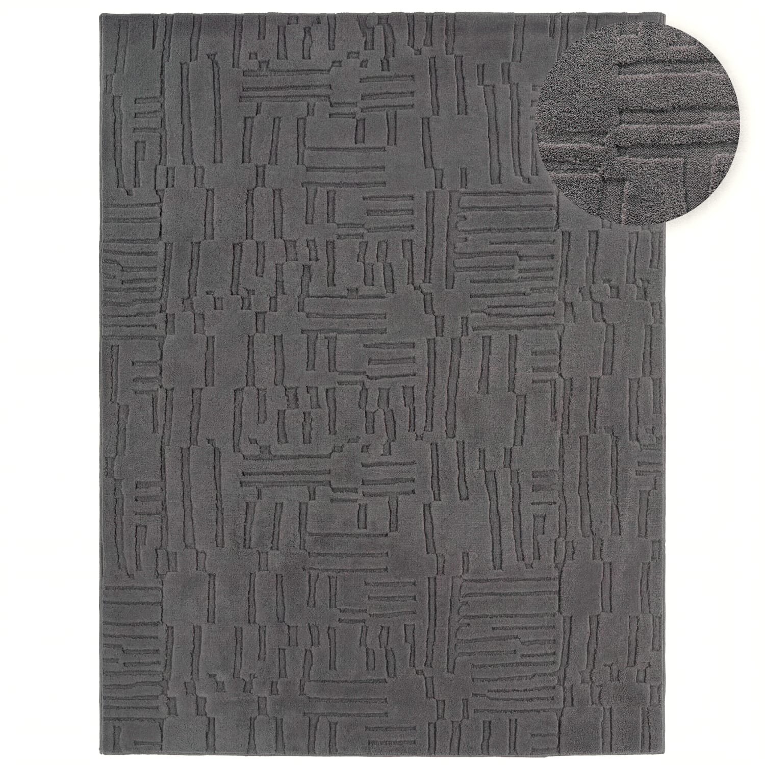 teppich.pl Nowoczesny dywan Tokko antracyt 80x150 cm
