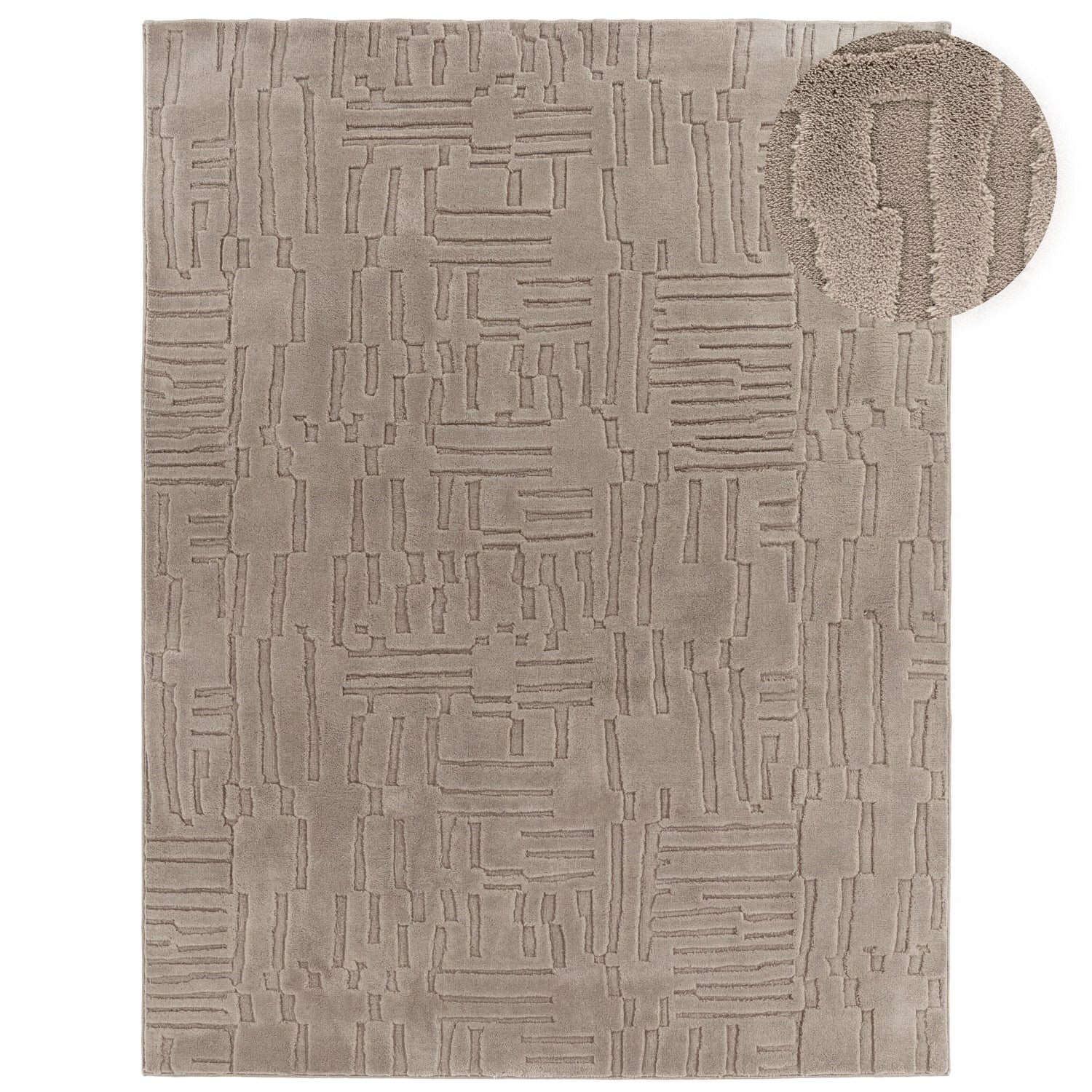 teppich.pl Nowoczesny dywan Tokko taupe 200x280 cm