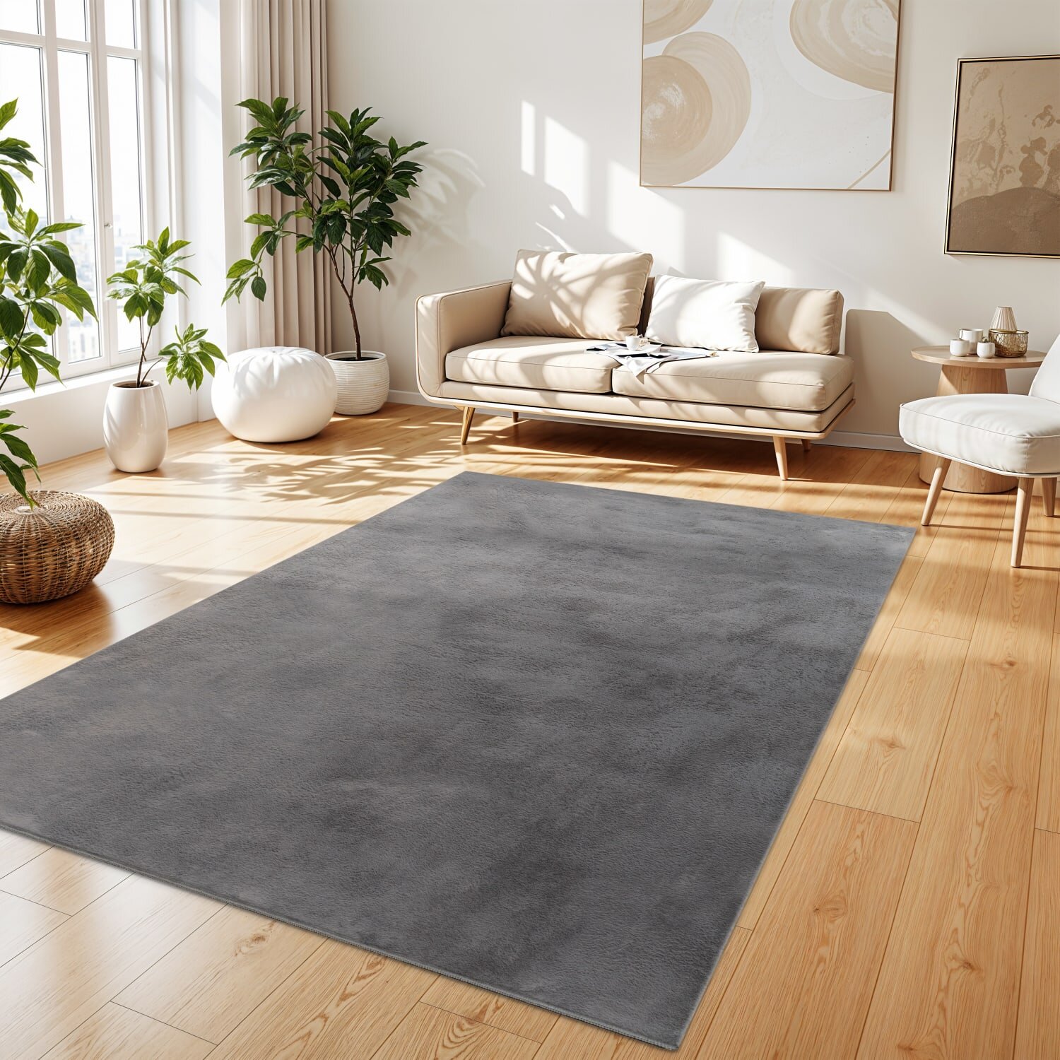 teppich.pl Puszysty dywan Solina antracyt 100x200 cm