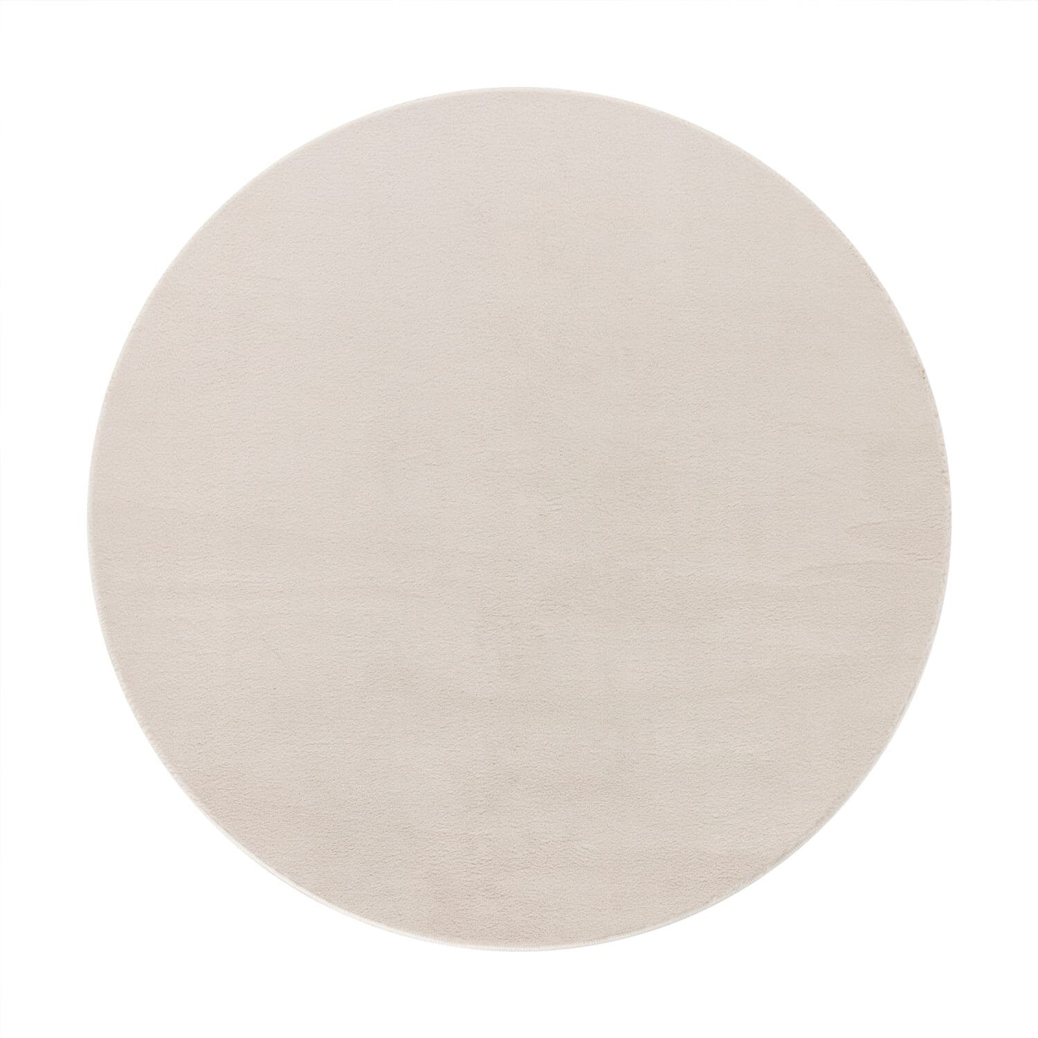 teppich.pl Puszysty dywan Solina krem 120 cm okrągły