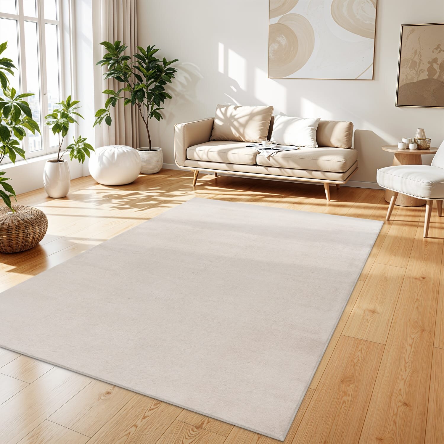 teppich.pl Puszysty dywan Solina krem 140x200 cm