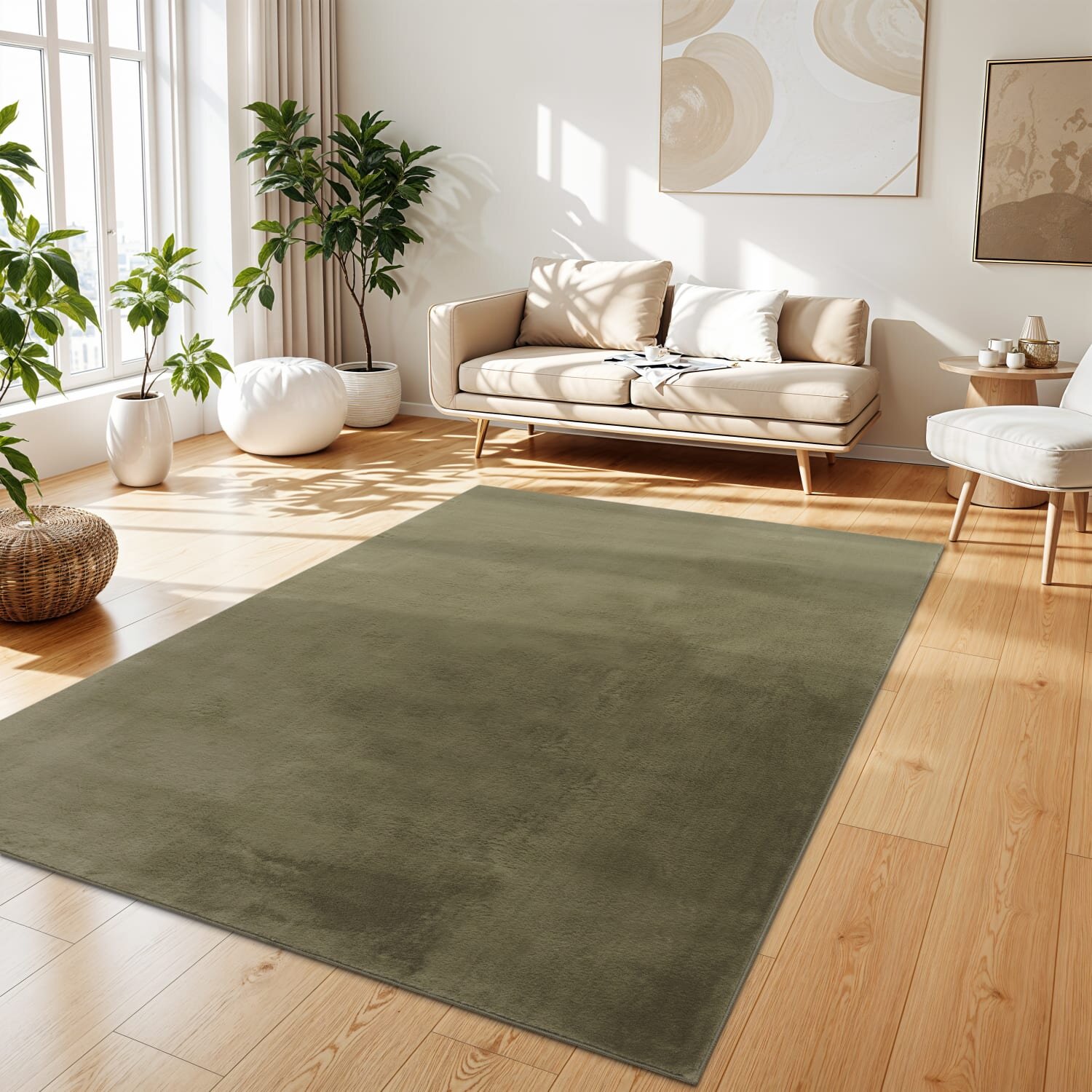 teppich.pl Puszysty dywan Solina zielony 300x400 cm